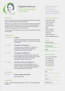 green resume