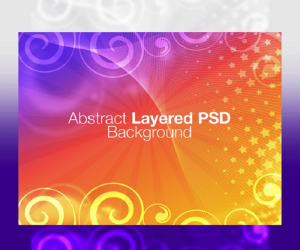 Free Abstract Layered PSD Background