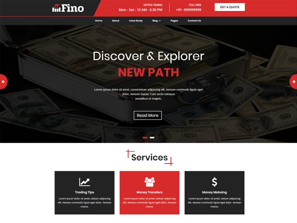 Fino free wordpress theme