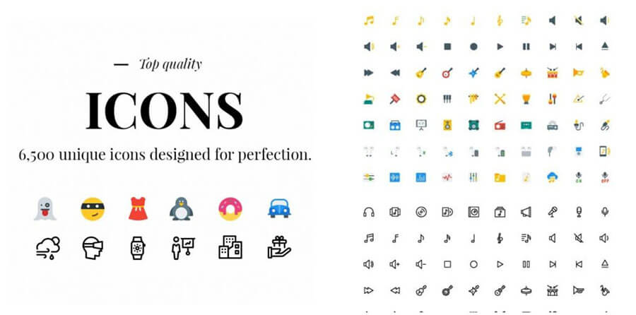 Unique Icons from Pixelicons