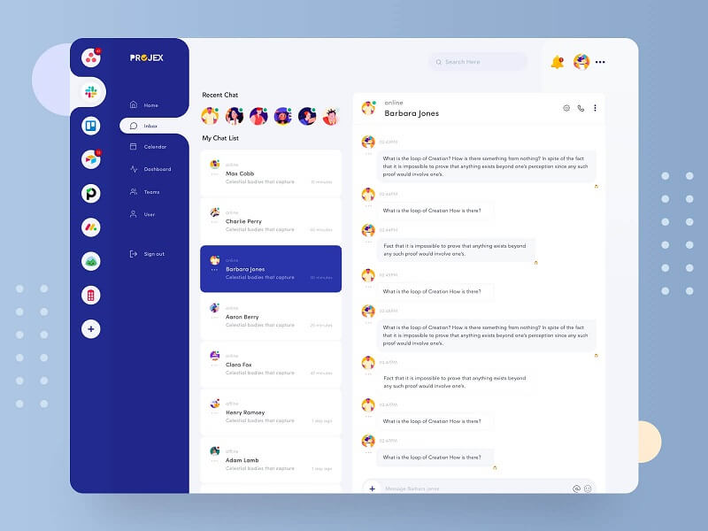 Dashboard Messaging Platform