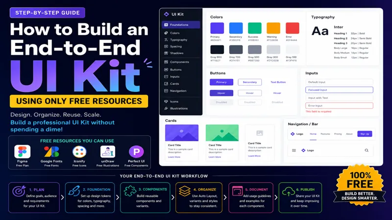 Build an End-to-End UI Kit Using Free Resources