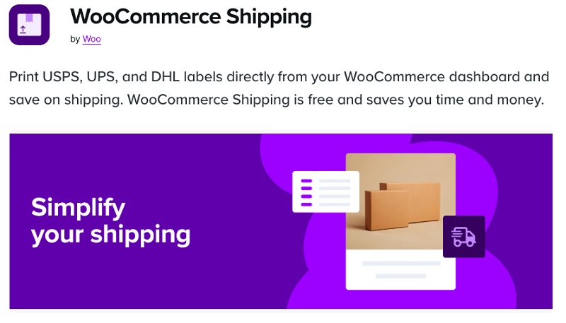 WooCommerce Shipping by Woo