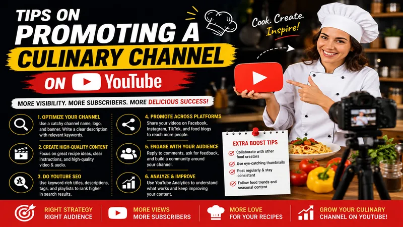 Promote a Culinary Channel on YouTube