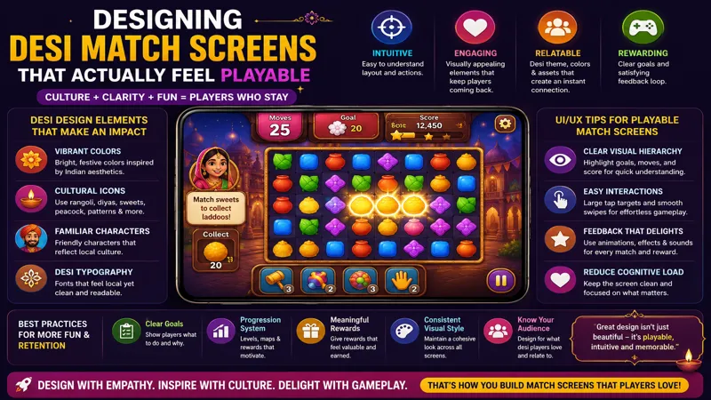 Desi Match Screens