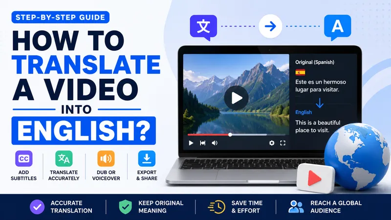 Translate a Video into English