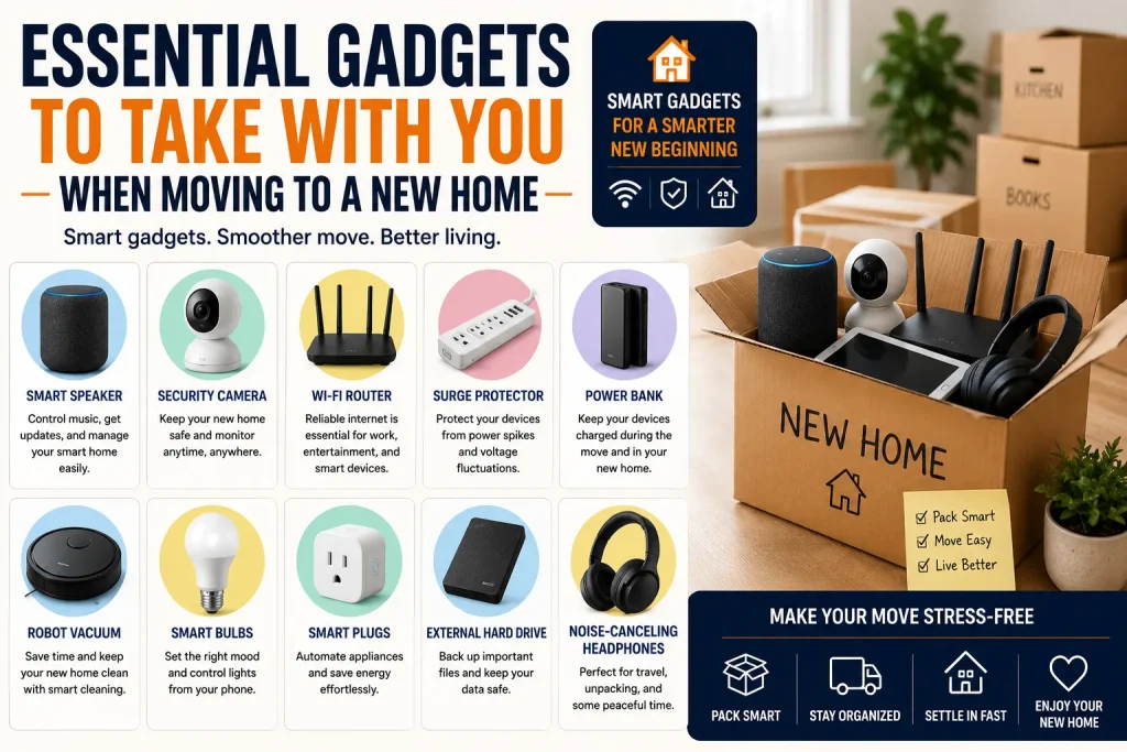 Gadgets To Take With You When Moving To A New Home