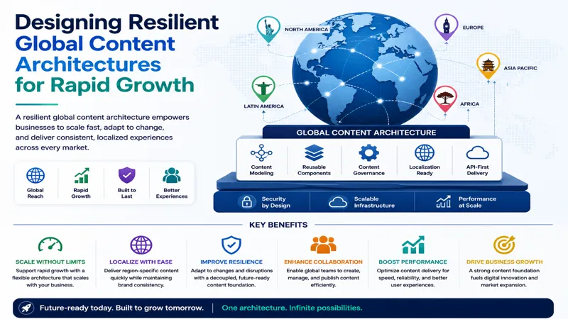 Resilient Global Content Architectures for Scalable Growth