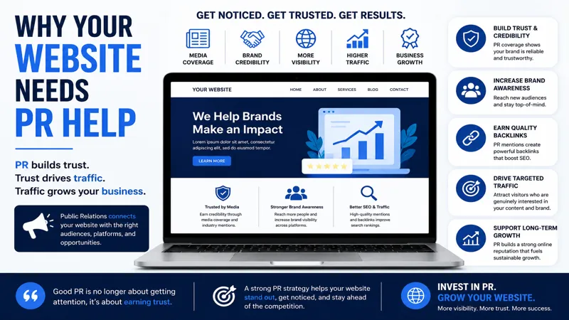 Website PR Support and Brand Visibility