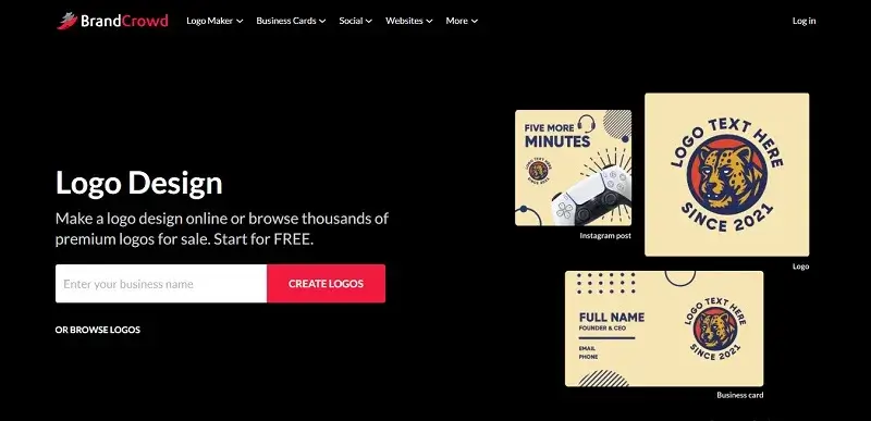 BrandCrowd: Website Solutions For Businesses