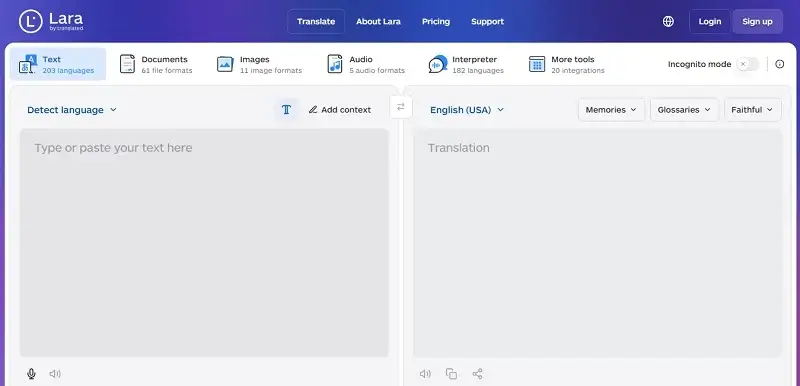 Lara Translate: Online Marketing Tools