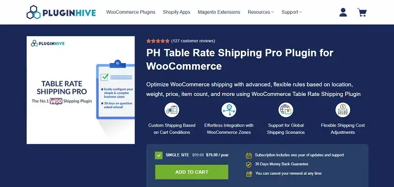 PH Table Rate Shipping Pro for WooCommerce