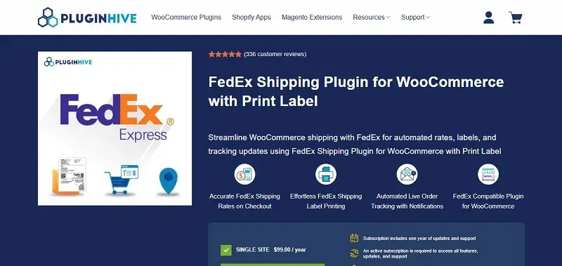 WooCommerce Shipping Plugin for FedEx with Print Label