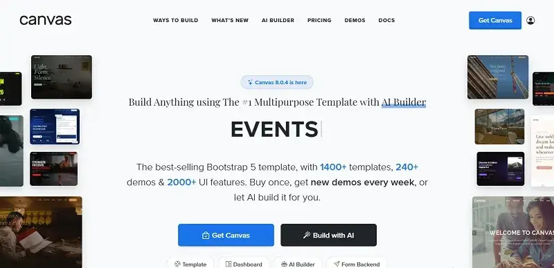 Canvas HTML Website Template