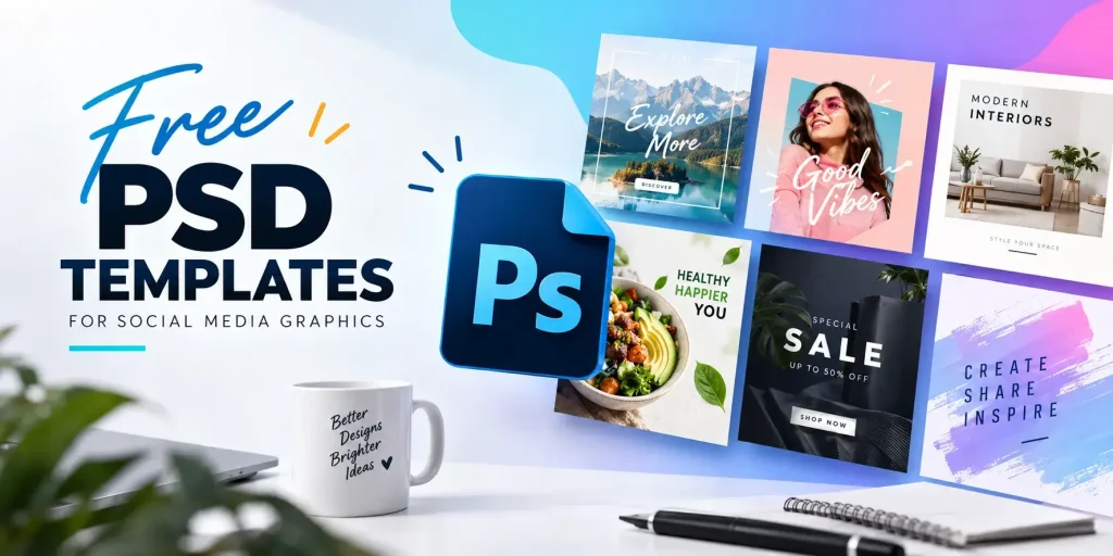 Free PSD Templates for Social Media Graphics