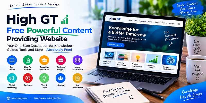 High GT Free Powerful Content Providing Website