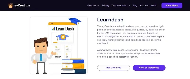 myCred LearnDash: Gamification Plugins for WordPress